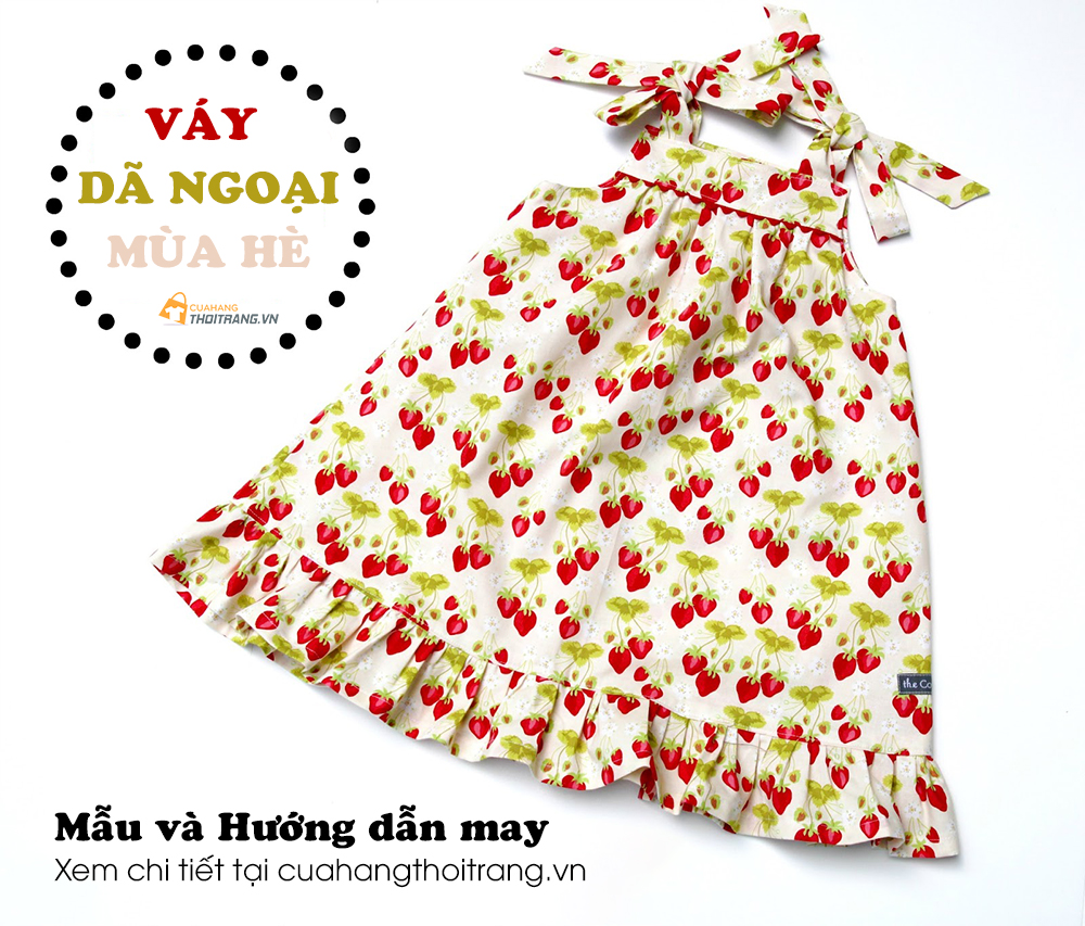 Hướng dẫn cách cắt may váy dã ngoại mùa hè cực thoải mái